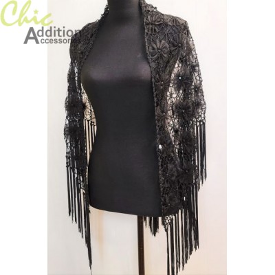 Beaded Shawl 23057-A